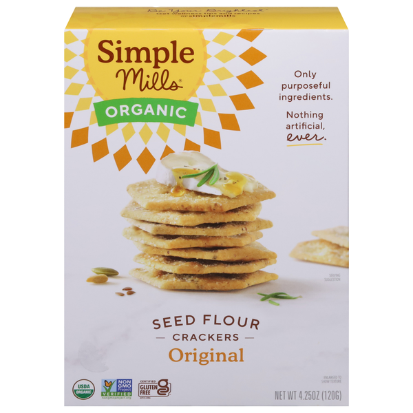 Save on Simple Mills Organic Gluten Free Original Seed Flour Crackers