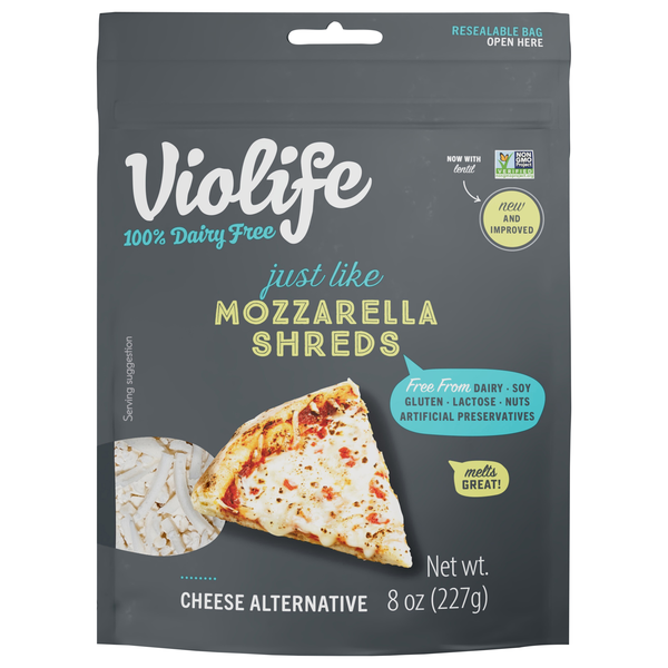 Violife Dairy Free Vegan Shredded Just Like Mozzarella Cheese Alternative