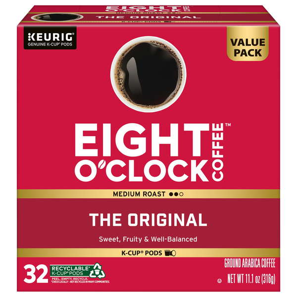 Save on Eight O'Clock The Original Medium Roast Coffee K-Cup Pods