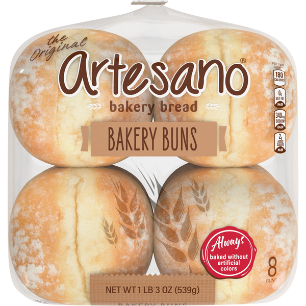 Artesano Bakery Buns - 8 ct