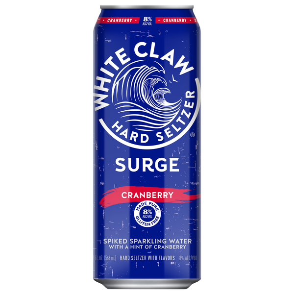 White Claw Hard Seltzer Surge Cranberry Hard Selzter (Single)