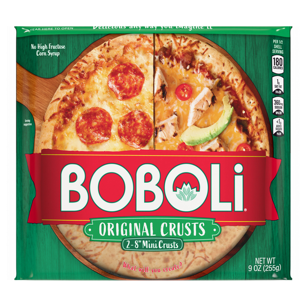 Boboli 8 Inch Original Mini Pizza Crusts Twin Pack - 2 ct