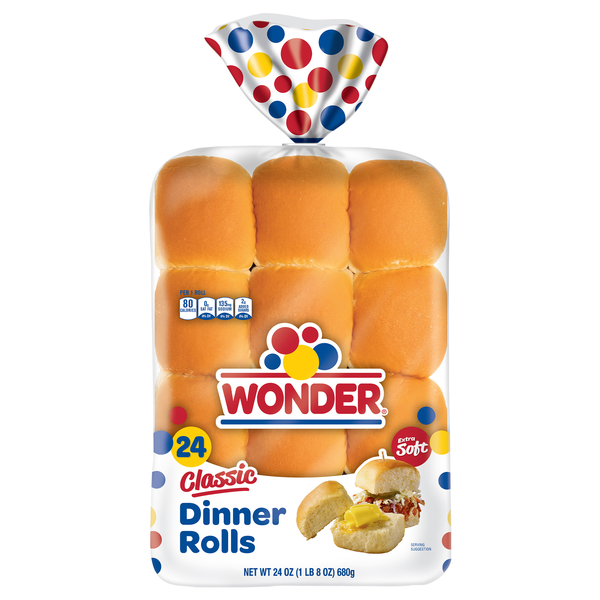 Wonder Extra Soft Dinner Rolls - 24 ct