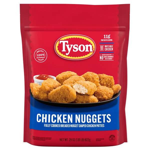 Tyson Fully Cooked Chicken Nuggets Frozen