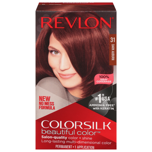 Revlon ColorSilk Beautiful Color Permanent Hair Color Dark Auburn 31