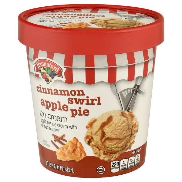 Hannaford Cinnamon Swirl Apple Pie Ice Cream