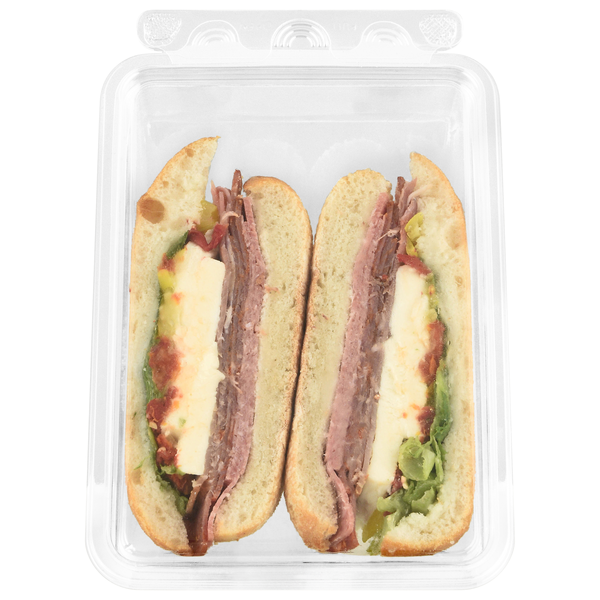 Hannaford Hard Italian Meats Sandwich with Ciabatta Bread Fresh