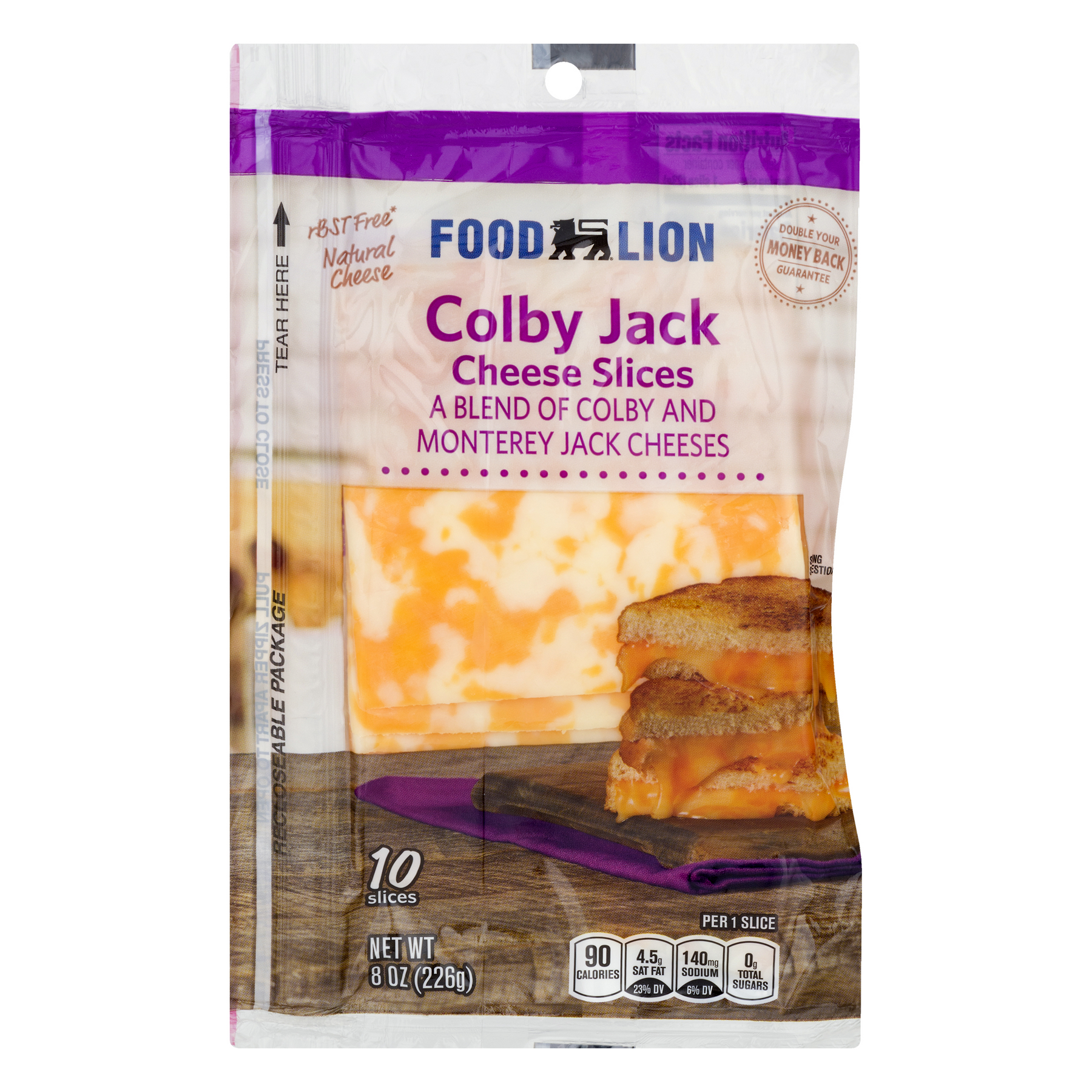 Food Lion Food Lion Cheese Slices Colby Jack Natural - 10 ct