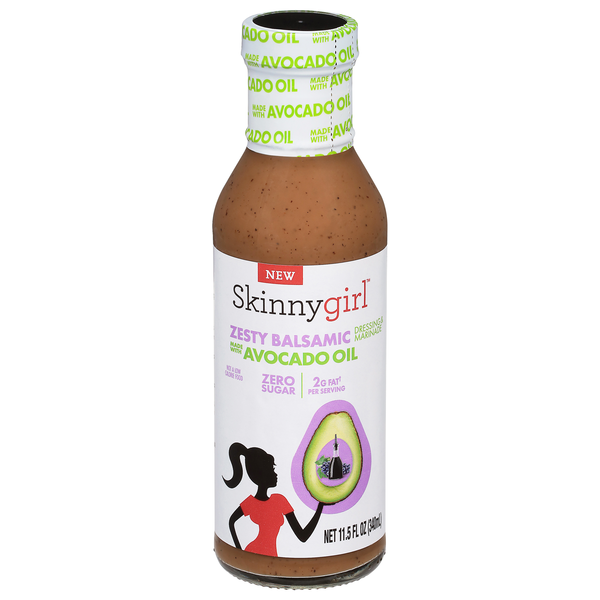Skinnygirl Zero Sugar Zesty Balsamic with Avocado Oil Dressing & Marinade