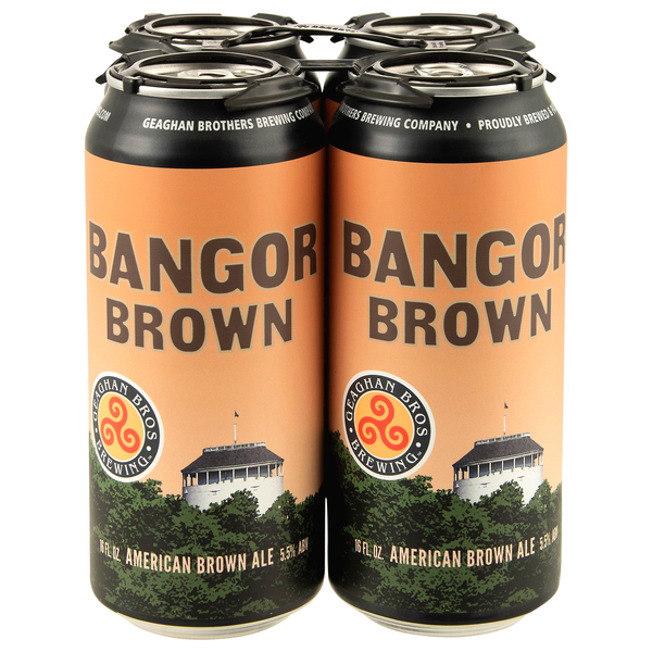 Geaghan Bros Brewing Co. Bangor Brown American Ale Beer - 4 pk