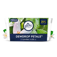 Glade Dew Drop Petals Single Wick Candles - 2 ct