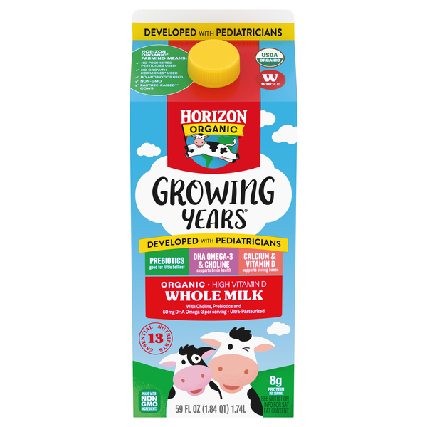 Horizon Organic Growing Years Whole Milk with DHA Omega-3