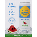 High Noon Sun Sips Vodka & Soda Watermelon - 4 pk