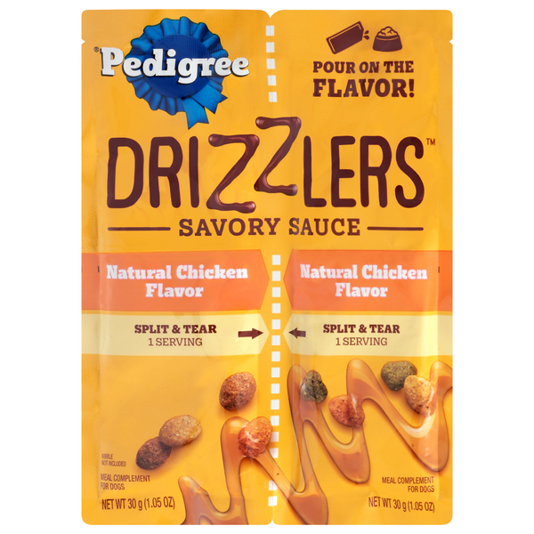 PEDIGREE Drizzlers Natural Chicken Savory Sauce Dog Food Complement - 2 ct