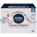 Millie Moon Unisex Luxury Size 2 Baby Diapers 9-18 lb