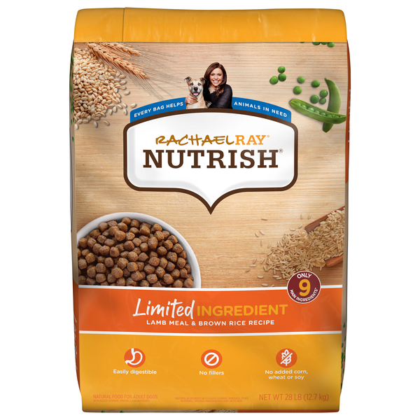 Rachael Ray Nutrish Limited Lamb Meal & Brown Rice Adult Dry Dog Food
