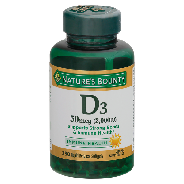 Save on Nature's Bounty Vitamin D3 2000 IU Rapid Release Softgels Order