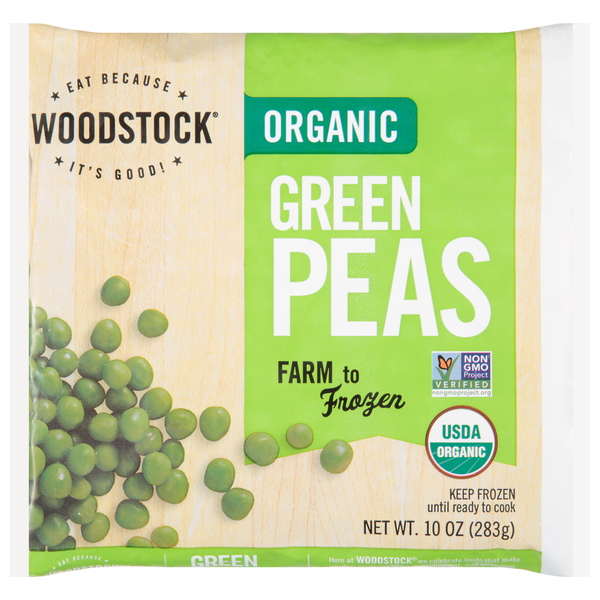 Woodstock Organic Green Peas Frozen