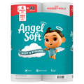 Angel Soft Super Mega Roll 2-Ply Toilet Paper Unscented - 8 ct