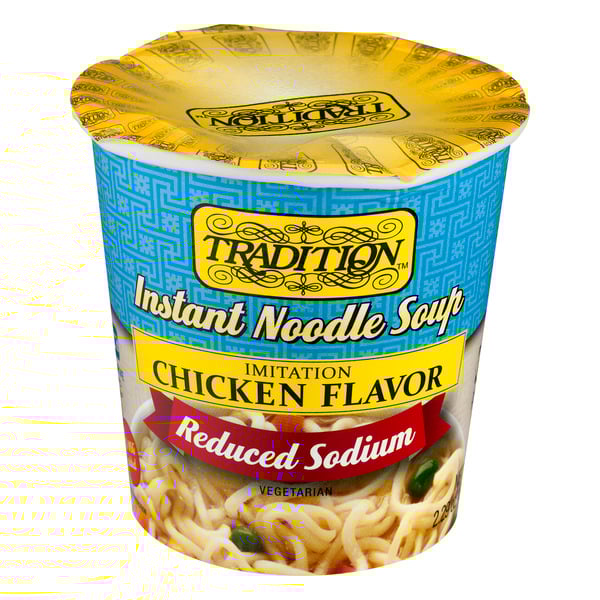 Tradition Reduced Sodium Chicken Flavor Instant Noodle Soup Cup