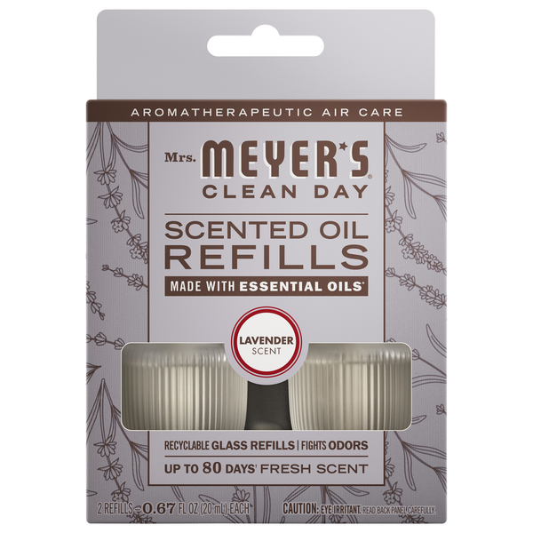 Mrs. Meyer's Lavender Scent Scented Oil Refills - 2 ct