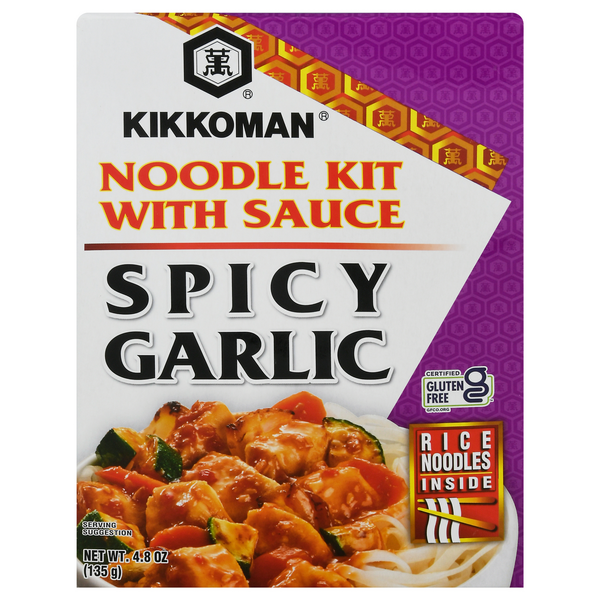 Save on Kikkoman Spicy Garlic Noodle Kit with Sauce Gluten Free Order