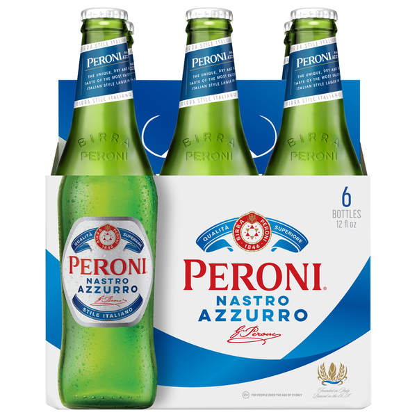 Peroni Nastro Azzurro Beer - 6 pk