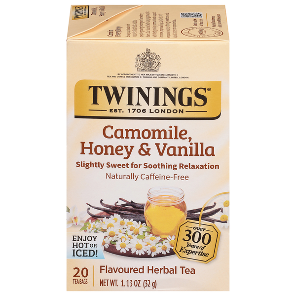 Twinings Caffeine Free Camomile Honey & Vanilla Herbal Tea Bags