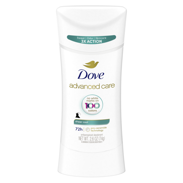 Dove Advanced Care Sheer Cool Antiperspirant Deodorant Invisible