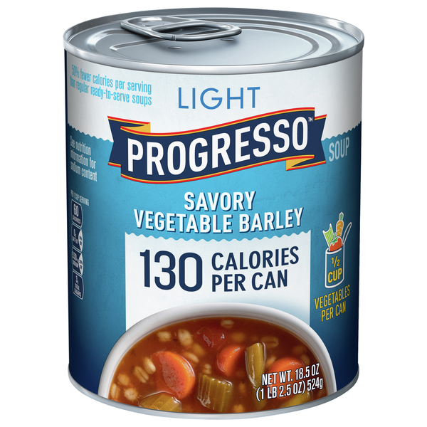 Progresso Light Savory Vegetable Barley Soup