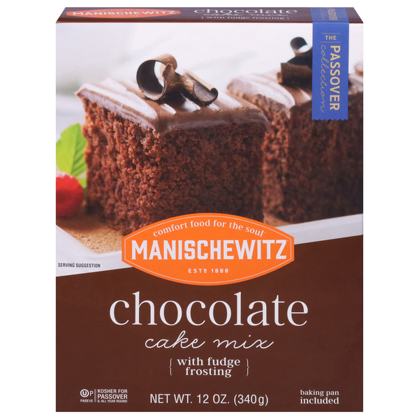 Manischewitz Chocolate Cake Mix with Fudge Frosting Kosher For Passover