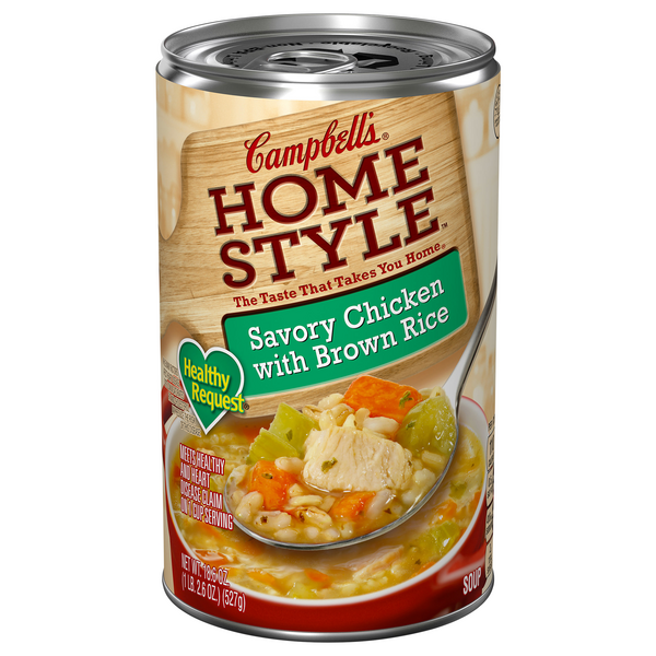 Save on Campbell's Healthy Request Homestyle Savory Chicken with Brown