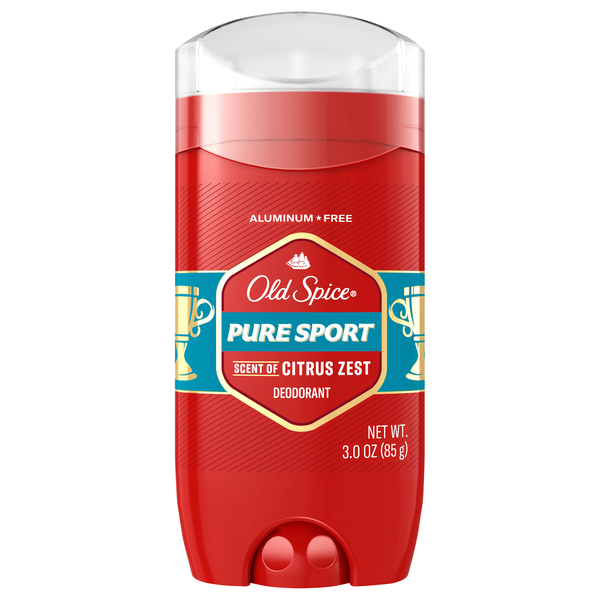 Old Spice Pure Sport Aluminum Free Citrus Zest Deodorant Stick