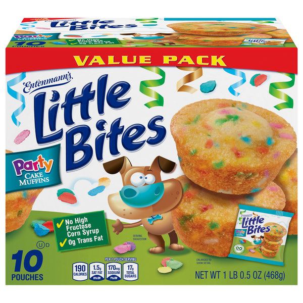 Entenmann's Little Bites Party Cake Mini Muffins - 10 ct