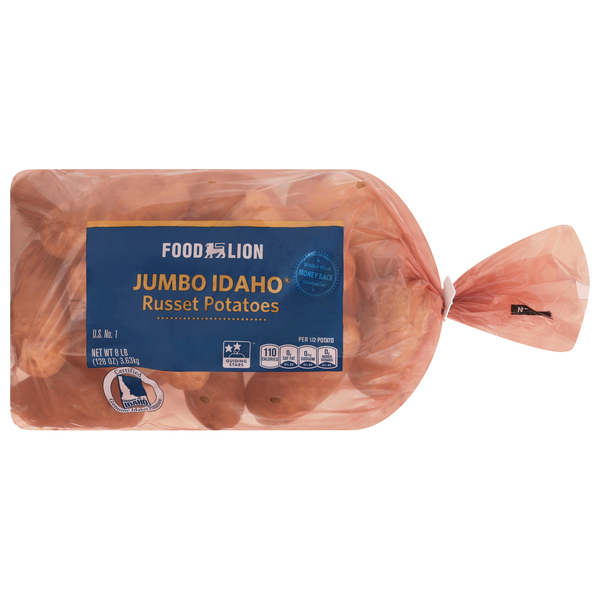 Food Lion Jumbo Idaho Russet Potatoes Bag