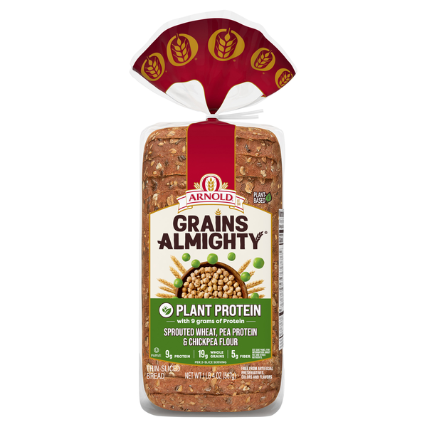 Arnold Grains Almighty Plant Protein Thin Sliced Bread