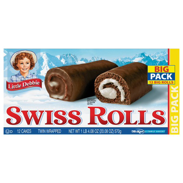 Little Debbie Swiss Rolls Snack Cakes Big Pack - 12 ct