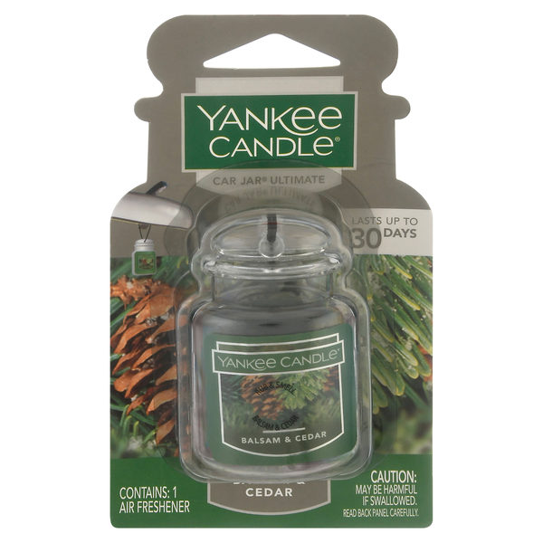 Yankee Candle Car Jar Balsam & Cedar Ultimate Air Freshener