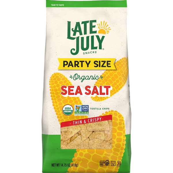 Late July Organic Gluten Free Sea Salt Tortilla Chips Party Size