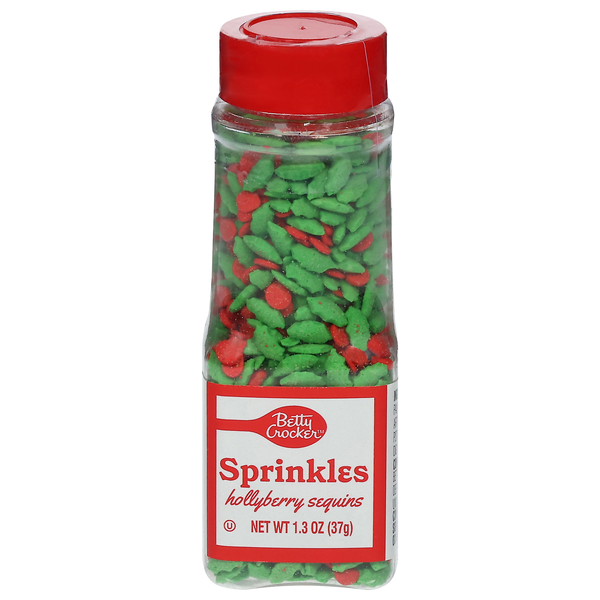 Betty Crocker Holly Berry & Leaves Sprinkles