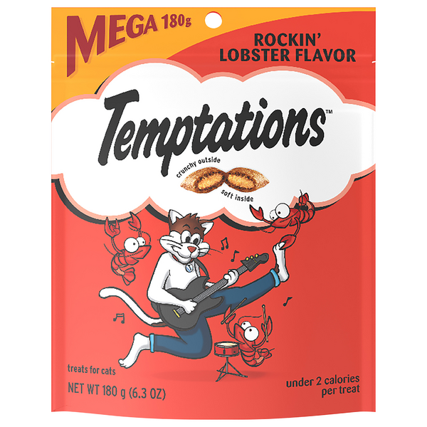 Temptations Rockin' Lobster Flavor Crunchy & Soft Cat Treats