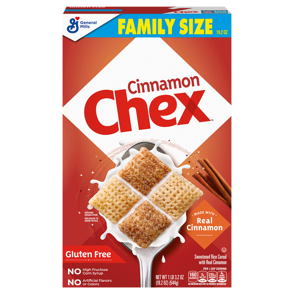 Chex Gluten Free Cinnamon Cereal Family Size