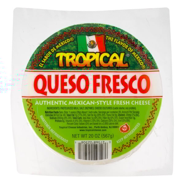 Tropical Queso Fresco Mexican-Style Fresh Cheese