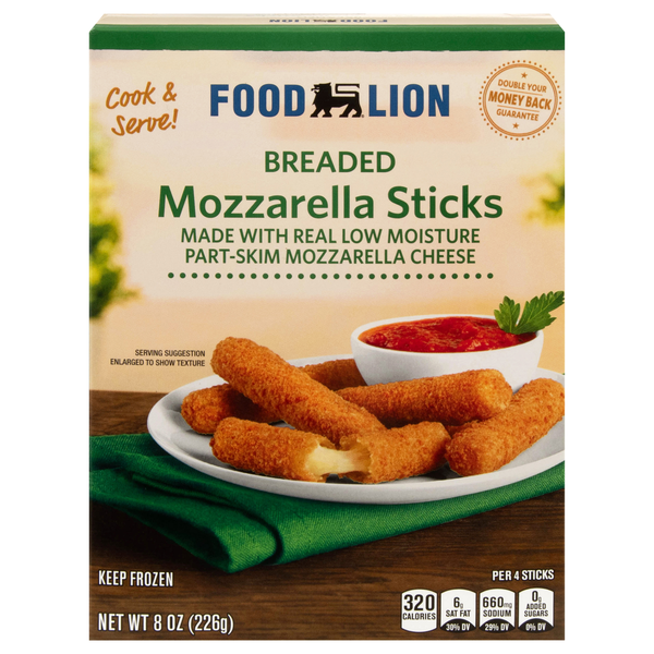 Food Lion Breaded Mozzarella Sticks Frozen
