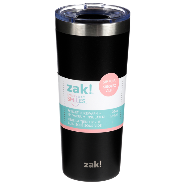 Zak! Everyday Smiles Tumbler Black 20 oz