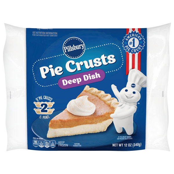 Save On Pillsbury Pie Crust Deep Dish 9 Inch Frozen 2 Ct Order Online 