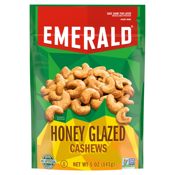 Emerald Honey Glazed Cashews