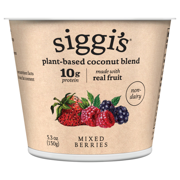 Siggi's Plant-Based Coconut Blend Non-Dairy Mixed Berries Yogurt Cup
