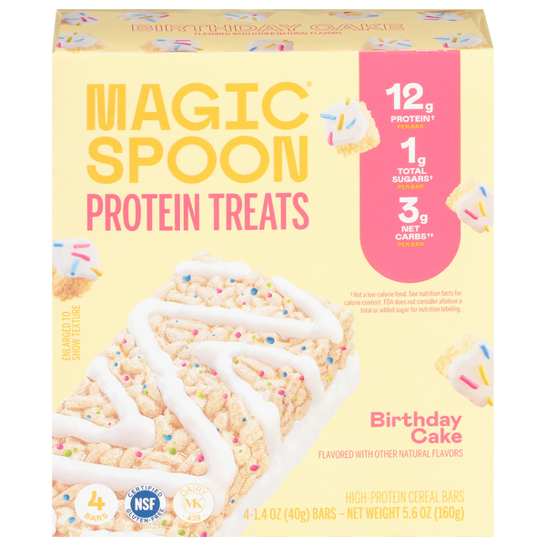Magic Spoon Birthday Cake Protein Treats - 4ct