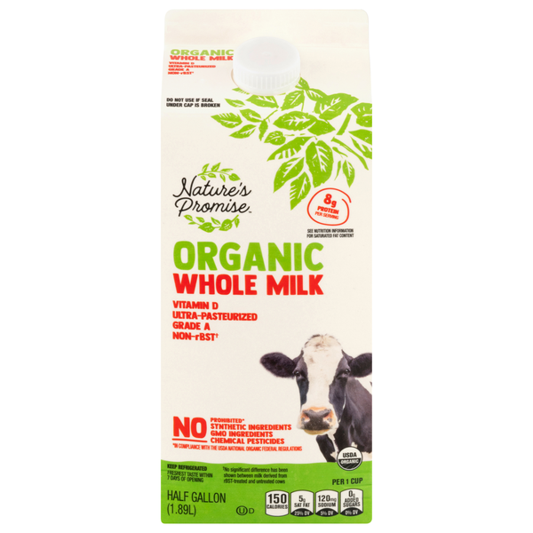 Nature's Promise Organic Vitamin D Whole Milk